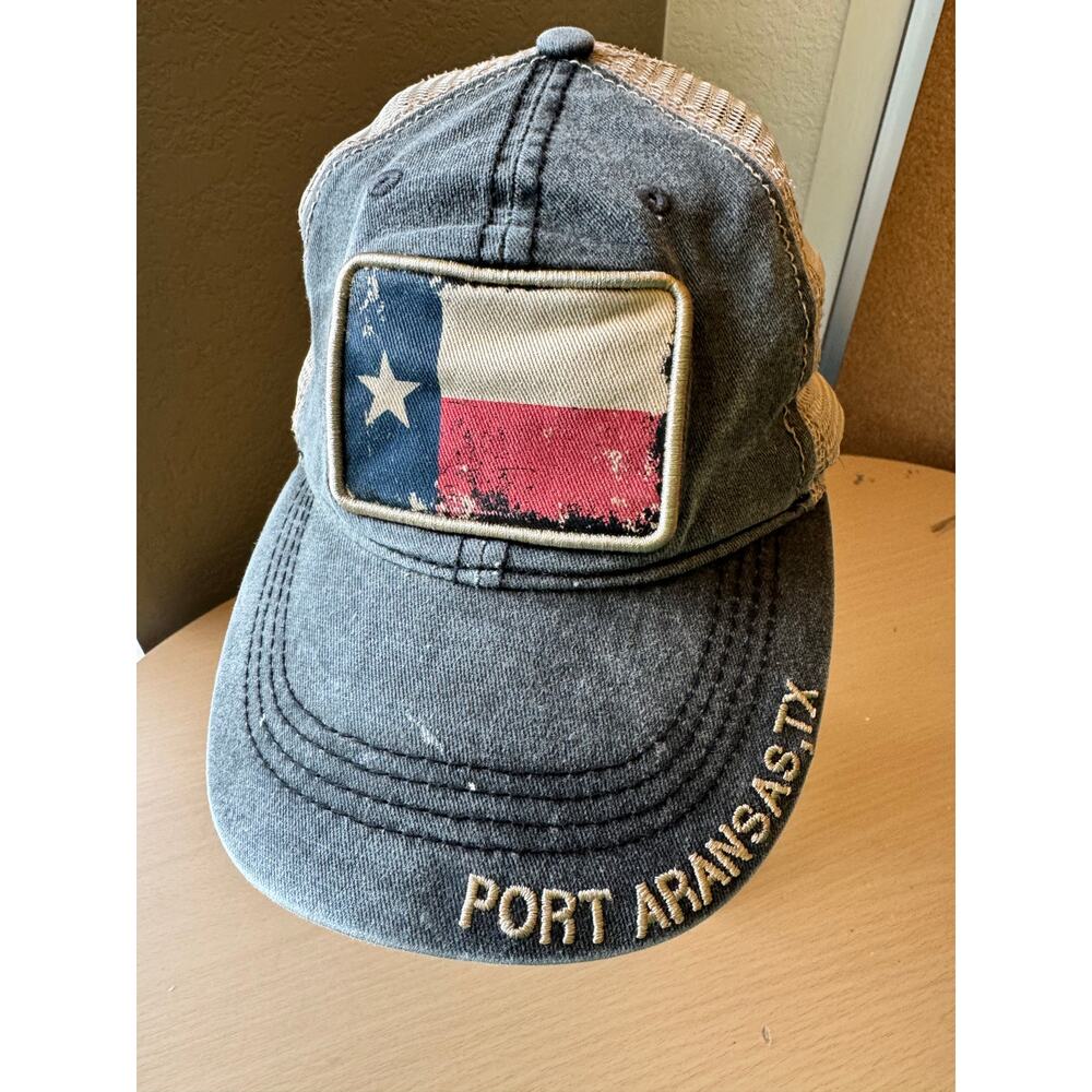 Port Aransas TX Texas Flag Trucker Hat